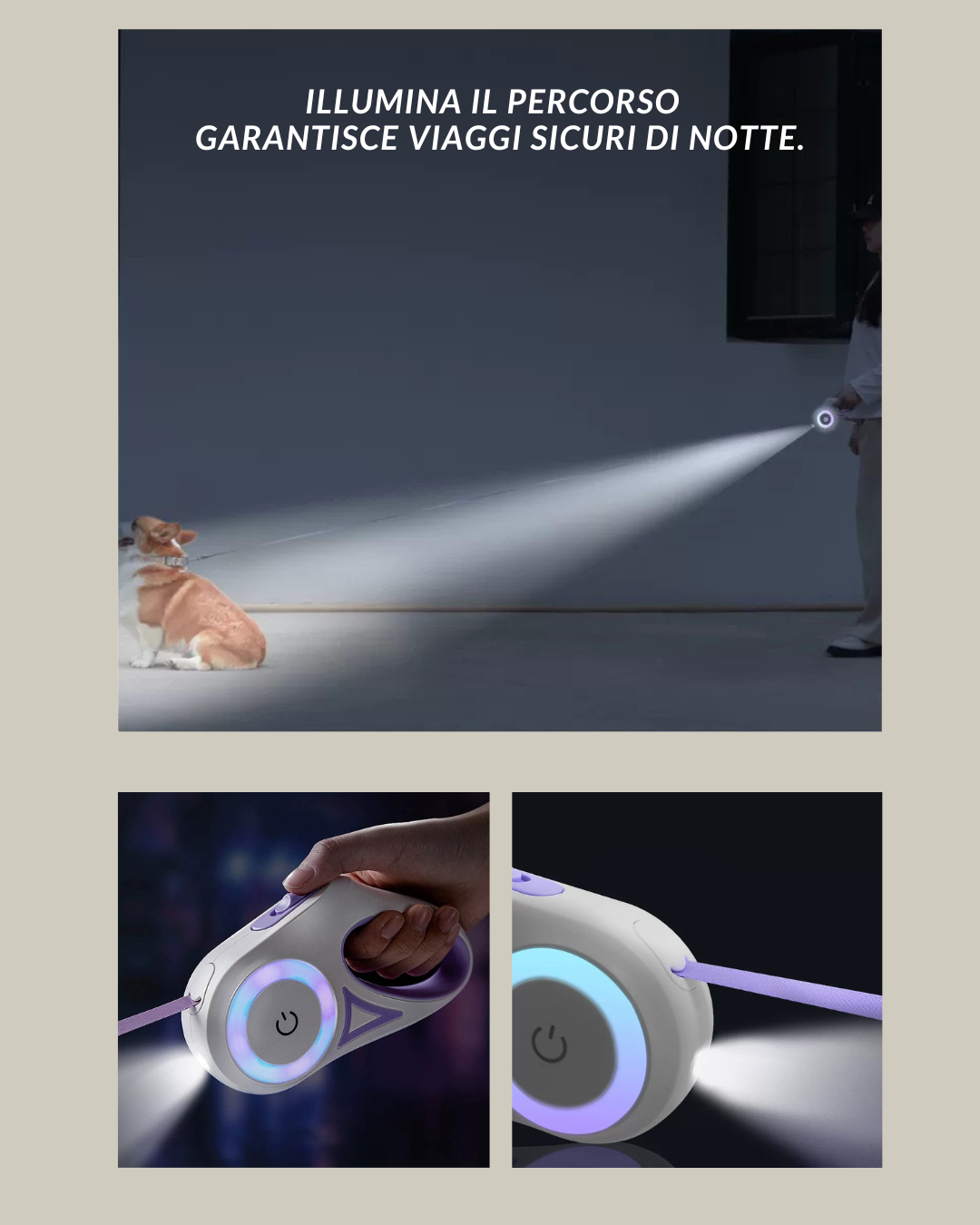 Guinzaglio con Luce RGB/LED